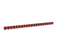 vidaXL Valance de toldo Multicolor 380 x 20 cm Lona, Toldo de Lona Moderno, Sombra Exterior Duradera, protección Solar y Canopy Estiloso para reuniones Familiares