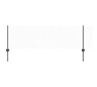 vidaXL Valla con Poste Gris 0,6 x 10 m Acero y PVC, Cerca ajustable para exteriores, divisores resistentes, privacidad moderna en tu jardín