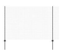 vidaXL Valla con Poste Gris 1,5 x 25 m Acero, Cerca ajustable para exteriores, divisores resistentes, privacidad moderna en tu jardín
