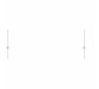 vidaXL Set de cercas hexagonales acero galvanizado - 1 rollo 0,4x50 m y 25 postes - resistente a UV