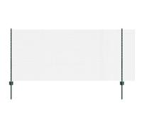 vidaXL Set de Cerca de Alambre Soldado | Valla de Jardín de Metal Resistente a UV, Duradera, de 50 x 1m para Uso Exterior, Barrera de Terraza, Panel de Acero Personalizable, Límite Impermeable de Se