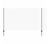 vidaXL Valla de alambre soldado Gris 25 x 1.4m de acero | Duradera, resistente a los rays UV, fácil de montar, ideal para el jardín o como barrera para tu propiedad, panel personalizable, a prueba d