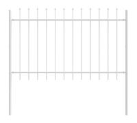 vidaXL Valla de Jardín 1,7 x 1,2 m Acero con recubrimiento en polvo, Jardín y terraza, valla rectangular resistente, panel divisor para patio, diseño de ondas, separación cool