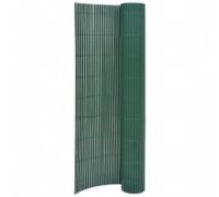 vidaXL Valla de Jardín de Doble Cara Panel Patio Terraza Exterior Alambrada Cerca Alambre Barrera Privacidad Partición Duradera Verde 110x300 cm