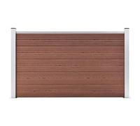 vidaXL Valla de Jardín Muros Pared Conjunto Paneles Separador Patio Exterior Decoración Huerto Hierbas Plantas Flores Cultivos de WPC Marrón