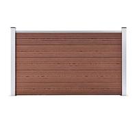 vidaXL Valla de Jardín Muros Pared Conjunto Paneles Separador Patio Exterior Decoración Huerto Hierbas Plantas Flores Cultivos de WPC Marrón
