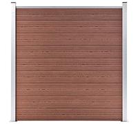 vidaXL Valla de Jardín Muros Pared Conjunto Paneles Separador Patio Exterior Decoración Huerto Plantas Flores Cultivos Hierbas de WPC Marrón