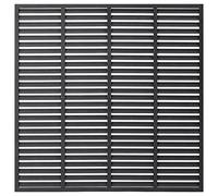 vidaXL Valla de Lamas Listones Panel Cerca sin Poste Repuesto Sombra Patio Jardín Persianas Pantalla Cortavientos Biombo WPC Gris 180x180 cm