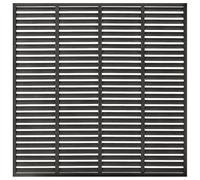 vidaXL Valla de Lamas, Panel de Valla de Listones, Cerca de Privacidad Seguridad, Valla de Jardín Terraza Patio, WPC Gris Oscuro 180x180 cm