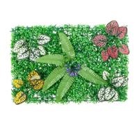 vidaXL Valla de plantas artificiales 24 uds verde 40x60 cm