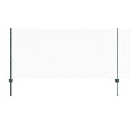vidaXL Valla hexagonal con poste 10 x 1 m Acero recubierto de PVC