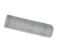 vidaXL Valla Hexagonal Plateada 1 x 10m de Acero Galvanizado. ¡Duradera Exteriores! Diseño Moderno, Ideal para paisajismo y Decorar Jardines. Barrera de privacidad con Malla texturada