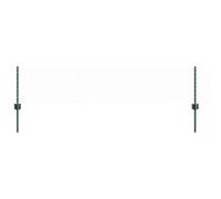 vidaXL Valla Hexagonal Verde 0.4 x 50m de Acero | Resistente a UV, Valla Metálica para Exterior que Viene con Malla y Postes, Diseño Hexagonal Duradero Ideal para el Jardín o el Límite de Tu Propieda