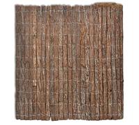 vidaXL Valla Patio Jardín Terraza Balcón Panel Ocultación Pantalla Privacidad Malla Estera de Seguridad Decoración de Corteza de Árbol 1000x70 cm
