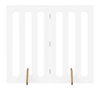 vidaXL Valla Plegable para Mascotas 2 pcs 100,5 x 38 x 90 cm, Cerca para Mascotas Elegante de Interior, división Plegable Flexible, contención de habitación de Madera ingenieria de múltiples Paneles