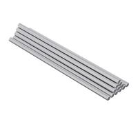 vidaXL Varilla Roscada 12 pcs Plateado 6 x 170 mm Acero, Varilla de precisión, Estructura Resistente, Soporte para proyectos, ingeniería, construcción a Medida, DIY