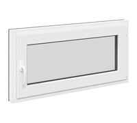 vidaXL Ventana de sótano RISOR 100 x 50 cm PVC y Vidrio Gris Antracita, Sótano, Aislante Térmico Moderno y Duradero para Ventanas Eficientes, Accesorios de Vidrio PVC Aislantes