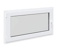 Ventana de sótano Manual RISOR 110x50 cm PVC y Vidrio, Diseño de Ventana Moderna para sótanos, Vidrio PVC Duradero, eficiente energéticamente, Aislamiento térmico, insonorizada