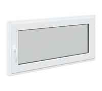 Ventana de sótano Manual RISOR 120x60 cm PVC y Vidrio, Diseño de Ventana Moderna para sótanos, Vidrio PVC Duradero, eficiente energéticamente, Aislamiento térmico, insonorizada