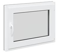 Ventana de sótano Manual RISOR Antracita 60x100 cm PVC y Vidrio, Diseño de Ventana Moderna para sótanos, Vidrio PVC Duradero, eficiente energéticamente, Aislamiento térmico, insonorizada