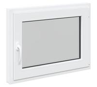 vidaXL Ventana de sótano oscilante y abatible RISOR 80 x 60 cm