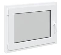vidaXL Ventana de sótano oscilante y abatible RISOR 80 x 60 cm