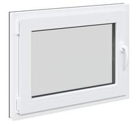vidaXL Ventana de sótano oscilante y abatible RISOR 80 x 70 cm
