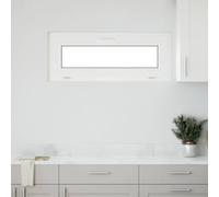 vidaXL Ventana de sótano "RISOR" 110x40 cm oscilobatiente 3 cristales, ventana de salida, ventana de tolva, ventana en el sótano, pozo de ventana