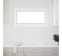 vidaXL Ventana de sótano "RISOR" 110x70 cm oscilobatiente DIN derecha blanca