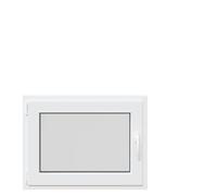 vidaXL Ventana de sótano RISOR 80x50 cm oscilobatiente DIN Izquierda Blanca