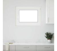 vidaXL Ventana de sótano "RISOR" 80x70 cm oscilobatiente DIN derecha blanca