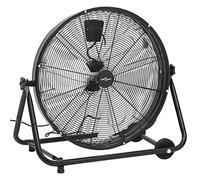 vidaXL Ventilador de Tambor Industrial, Máquina de Viento de Suelo, Ventilación Enfriamiento Secado, Ventilador de Refrigeración, Negro 60 cm 172,5 W