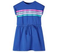 vidaXL Vestido Infantil con cordón Azul Cobalto 116