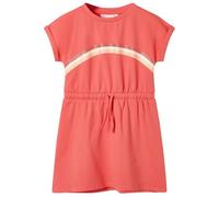 vidaXL Vestido Infantil con Cordón Ropa para Niños con Cuello Redondo Color Coral 128