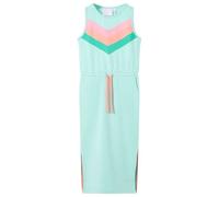 vidaXL Vestido Infantil con Cordón Ropa para Niños con Cuello Redondo Menta Claro 140