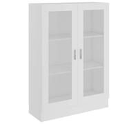 vidaXL Vitrina Armario de Libros Estantería Estante Soporte Almacenamiento Oficina Hogar Decoración de Madera Contrachapada Blanco 82,5x30,5x115 cm