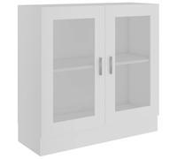 vidaXL Vitrina Armario de Libros Estantería Estante Soporte Almacenamiento Oficina Hogar Decoración de Madera Contrachapada Blanco 82,5x30,5x80 cm