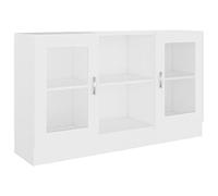 vidaXL Vitrina Armario de Libros Revistas Estante Estantería Soporte Almacenamiento Oficina Hogar Casa Decoración de Madera Contrachapada Blanco