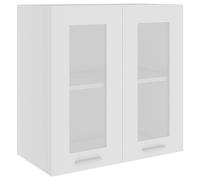vidaXL Vitrina Colgante de Madera de ingeniería Lyon Blanca 60x31x60 cm