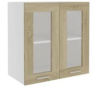 vidaXL Armario de Cocina Muebles Mobiliario Duradero Mesa de Trabajo Almacenamiento Cuencos Platos Ollas Alacena Contrachapada Roble Sonoma 60x31x60cm