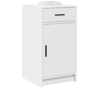 vidaXL Mesa de Buffet Blanco Contemporáneo con Amplio Almacenamiento y Acabado Suave | Construcción de Madera MDF Ideal para Uso en Comedor Muebles de Cabinet Libre de Pie Interior