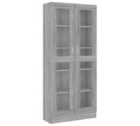 vidaXL Vitrina de Madera contrachapada Gris Sonoma 82,5x30,5x185,5 cm