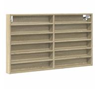 vidaXL Vitrina de Madera de ingeniería Roble Sonoma 100x8,5x58 cm, Mueble Vitrina, Armario montado en la Pared, Mueble de Almacenamiento montado en la Pared