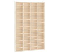 vidaXL Vitrina de Madera para coleccionistas con 56 Compartimentos 40x4,5x60 cm, Vitrina montado en la Pared, Vitrina de coleccionista, Unidad de exhibición de Pared