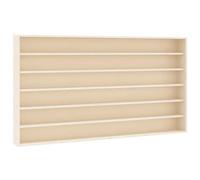 vidaXL Vitrina de Madera para coleccionistas con 6 estantes 100x9x55 cm, Vitrina montado en la Pared, Vitrina de coleccionista, Unidad de exhibición de Pared