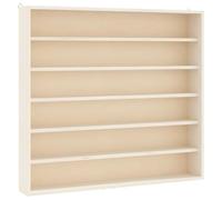vidaXL Mueble expositor de pared Vitrina de madera para coleccionistas 6 estantes 60x8,5x55 cm