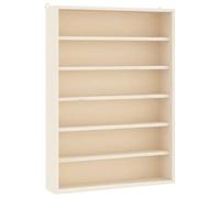 vidaXL Vitrina de Madera para coleccionistas con 6 estantes 40x8,5x55 cm, Vitrina montado en la Pared, Vitrina de coleccionista, Unidad de exhibición de Pared