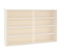 Vitrina de pared con puertas 60x8,5x37 cm