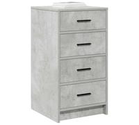 vidaXL Vitrina Gris hormigón 40 x 41 x 75 cm Madera contrachapada, Aparador contemporáneo, Mueble Rectangular con cajones, Cabinet Moderno para organizar tu Sala