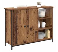 vidaXL Vitrina Madera Vieja 100 x 33 x 75 cm Madera contrachapada, Aparador Moderno, diseño Rectangular, Almacenamiento Duradero, Elegante Mueble para Comedor, versátil Organizador de Cocina